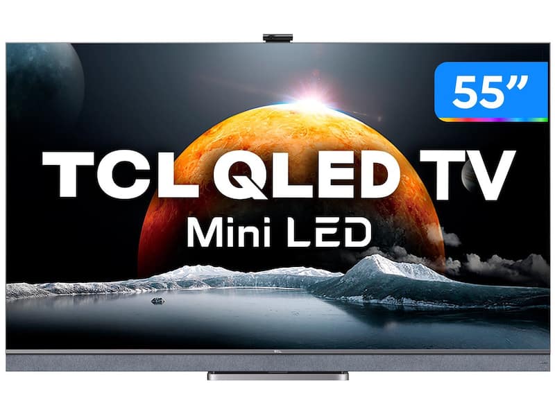Smart TV 65”4K Mini LED TCL 65C825 VA 120Hz - Wi-Fi Bluetooth